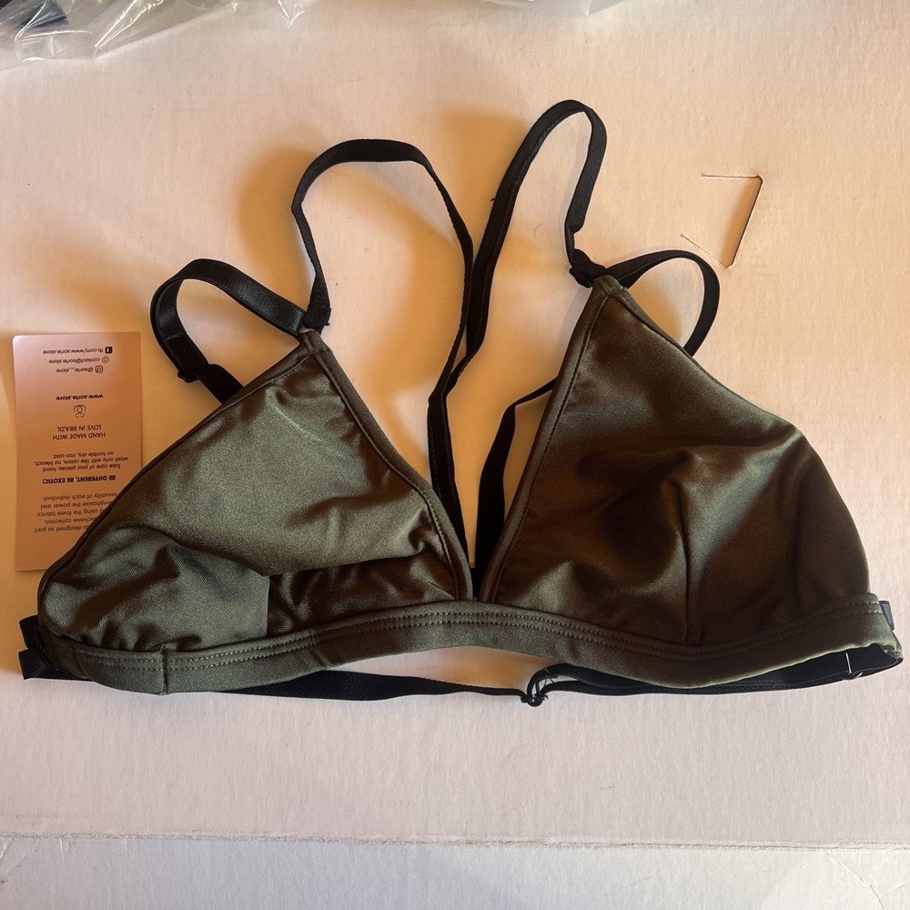 Sorte Bikini Harness Top Ivy Green Sz M Sexy Top Green Lingerie Dancer Rave